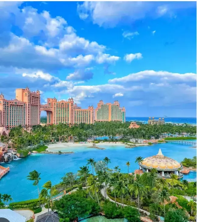 View across Nassau and Paradise Island